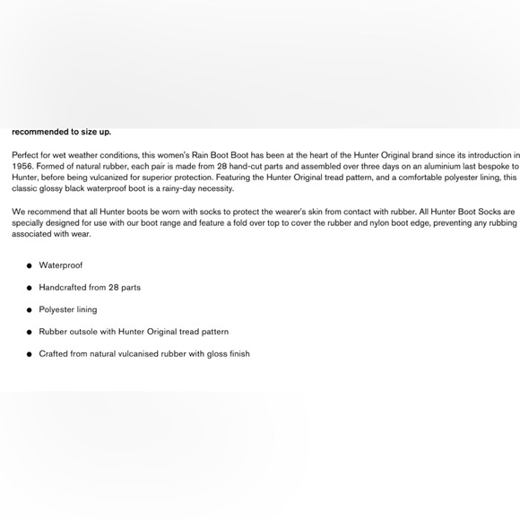 Like New Hunter Original Tall Black Gloss Boots Womens Sz 10 Worn 1x - Picture 15 of 16